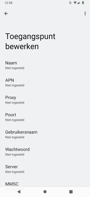 Voer internetgegevens in