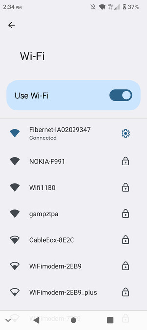 You are now connected to the Wi-Fi network