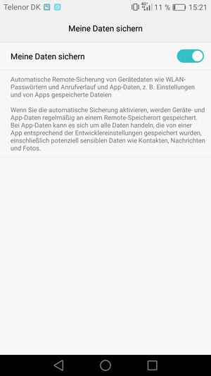Wählen Sie die Return-Taste