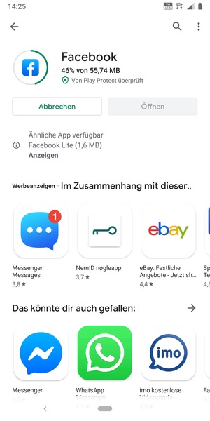 Warten Sie, bis der Installationsprozess  beendet ist