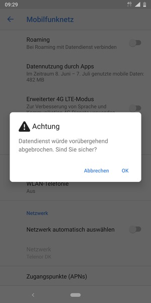 Wählen Sie OK