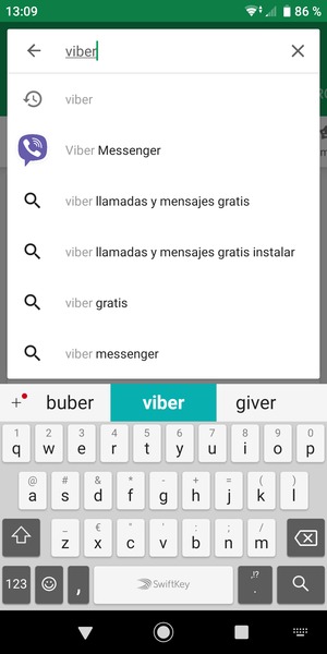 Introduzca el nombre de la aplicación y seleccione Buscar
