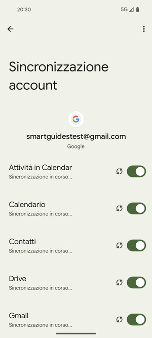 Le tue informazioni verranno sincronizzate