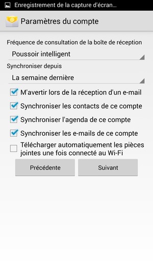 Sélectionnez Suivant