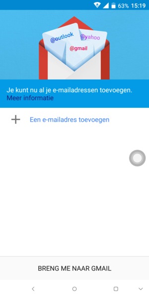 Selecteer Een e-mailadres toevoegen