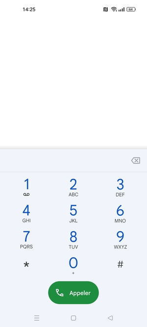 Appuyez longuement sur le numéro 1