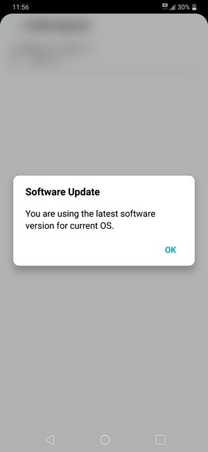 If your phone is up to date, select OK