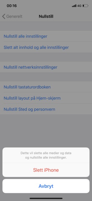 Velg Slett iPhone