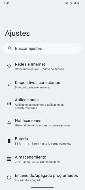 Seleccione Redes e Internet