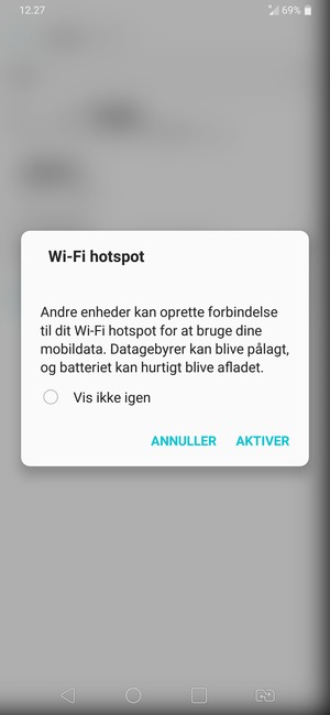 Vælg AKTIVER