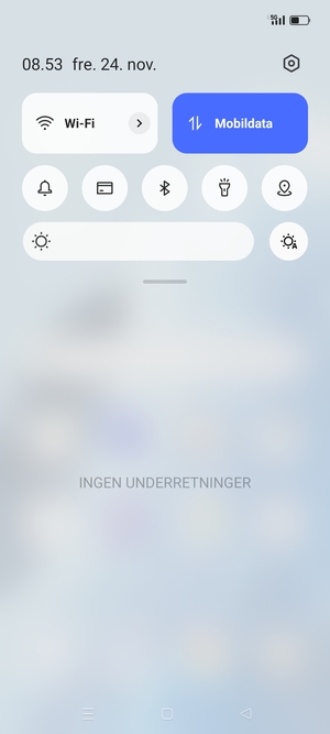 Aktiver topmenuen igen