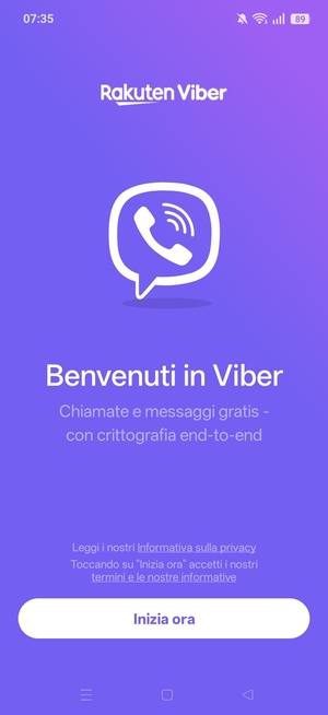 L'app è pronta per l'uso