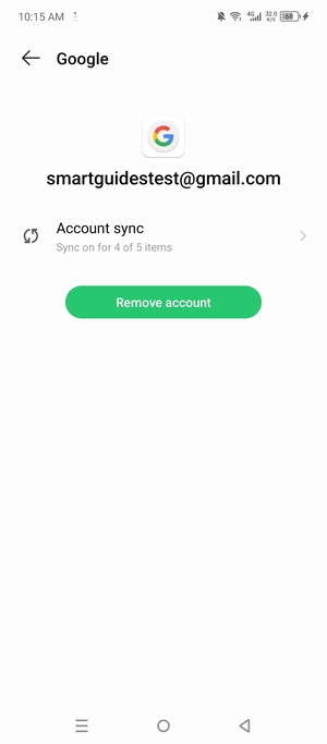 Select Account sync