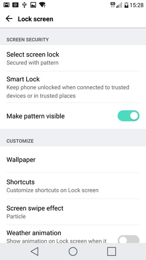 Your phone is now secure with a screen lock