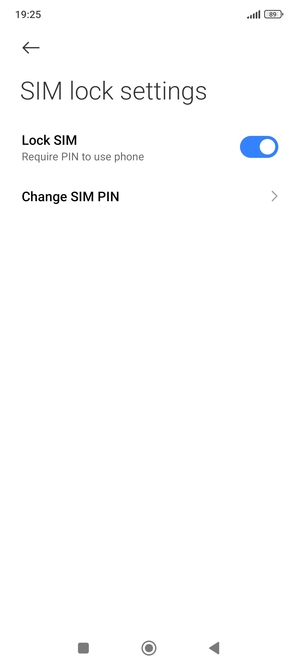 Select Change SIM PIN