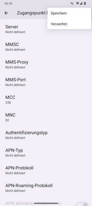 Wählen Sie Speichern