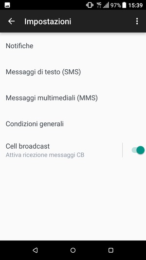 Seleziona Messaggi di testo (SMS)