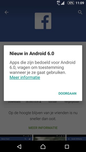 Selecteer DOORGAAN