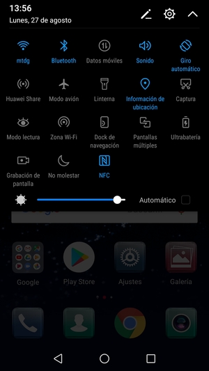 Desactive Wi-Fi y Bluetooth