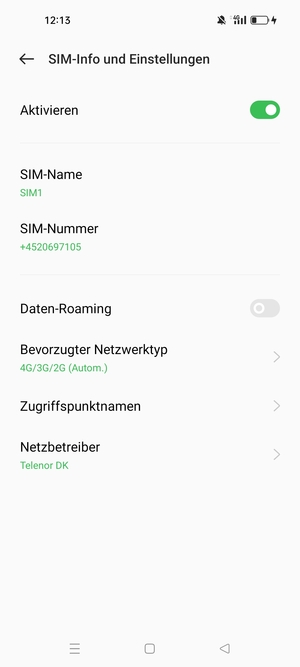 Wählen Sie Bevorzugter Netzwerktyp