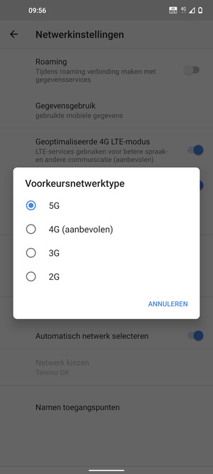 Selecteer uw voorkeursoptie