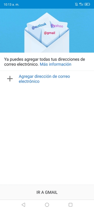 Seleccione Agregar dirección de correo electrónico
