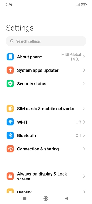 Select SIM cards & mobile networks