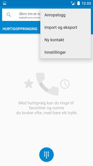 Velg Innstillinger