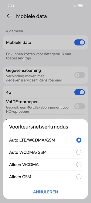 Selecteer uw voorkeursoptie