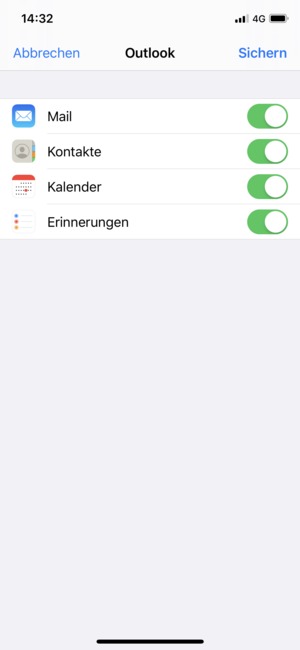 Wählen Sie Sichern