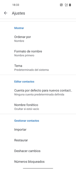 Desplácese y seleccione Importar
