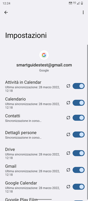 Le tue informazioni verranno sincronizzate