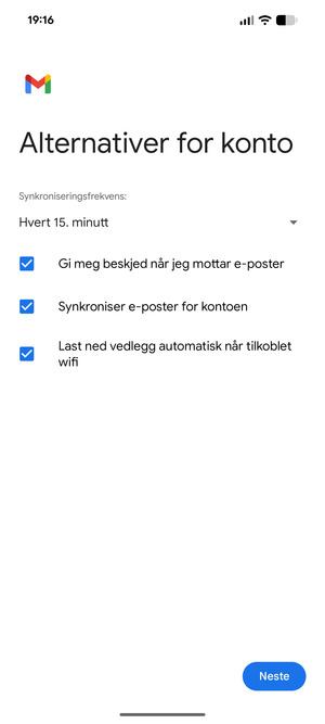 Velg Neste