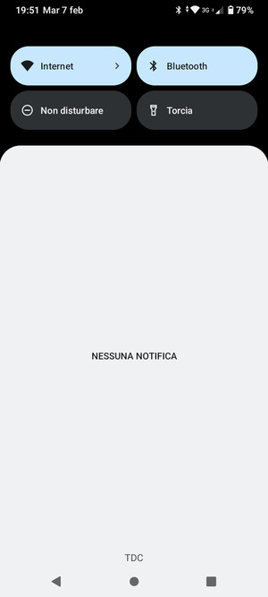 Scorri nuovamente verso il basso il menu in alto