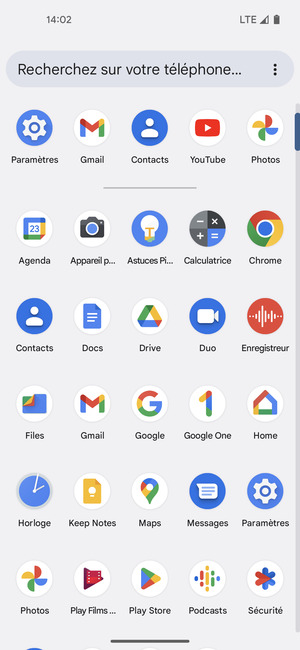 Sélectionnez Gmail