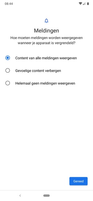 Selecteer uw voorkeursoptie en selecteer Gereed