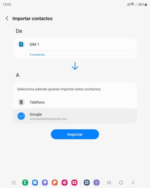Seleccione Importar
