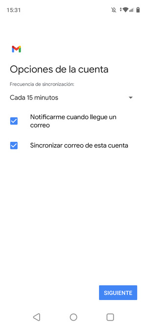 Seleccione SIGUIENTE