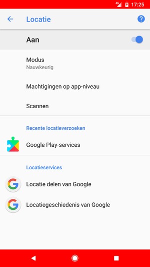 Schakel Locatie uit