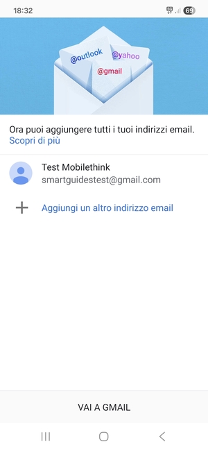 Seleziona VAI A GMAIL
