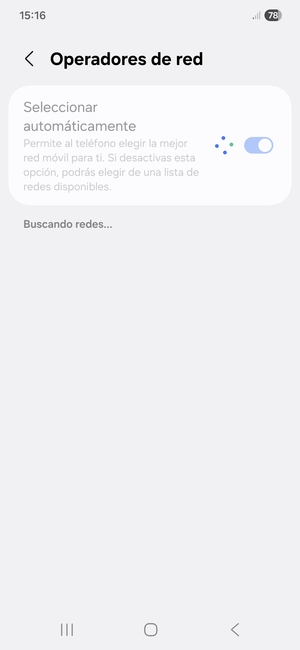 Espere a que la búsqueda termine