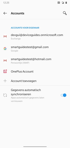 Selecteer uw Google-account
