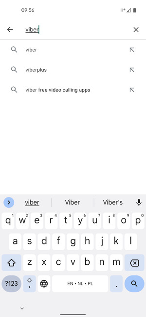 Enter the app name and select Search