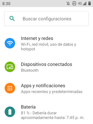 Seleccione Internet y redes