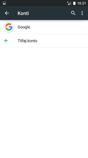 Vælg Google