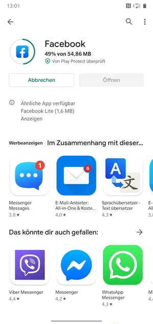 Warten Sie, bis der Installationsprozess  beendet ist