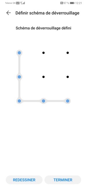 Sélectionnez TERMINER