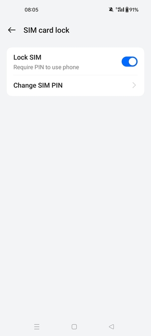 Select Change SIM PIN