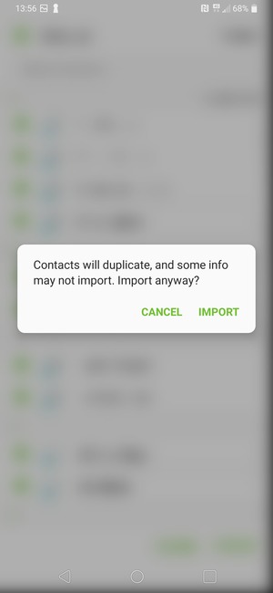Select IMPORT