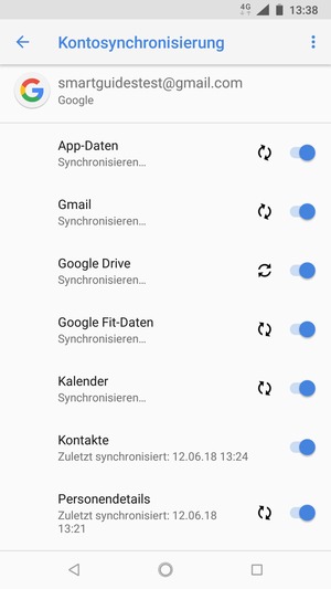 Ihre Kontakte von Google werden nun auf Ihr Handy synchronisiert